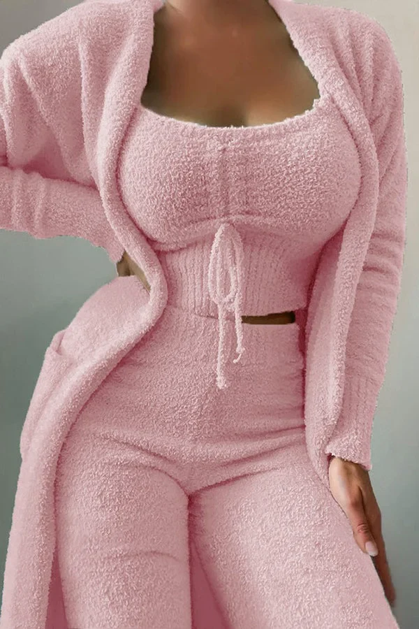 Charlie | Fuzzy Three-Piece Lounge Set