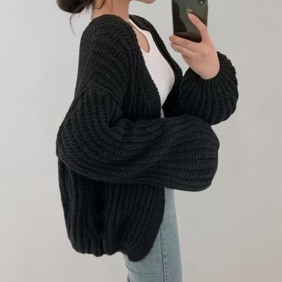 Sofia | Chunky Knit Oversized Cardigan