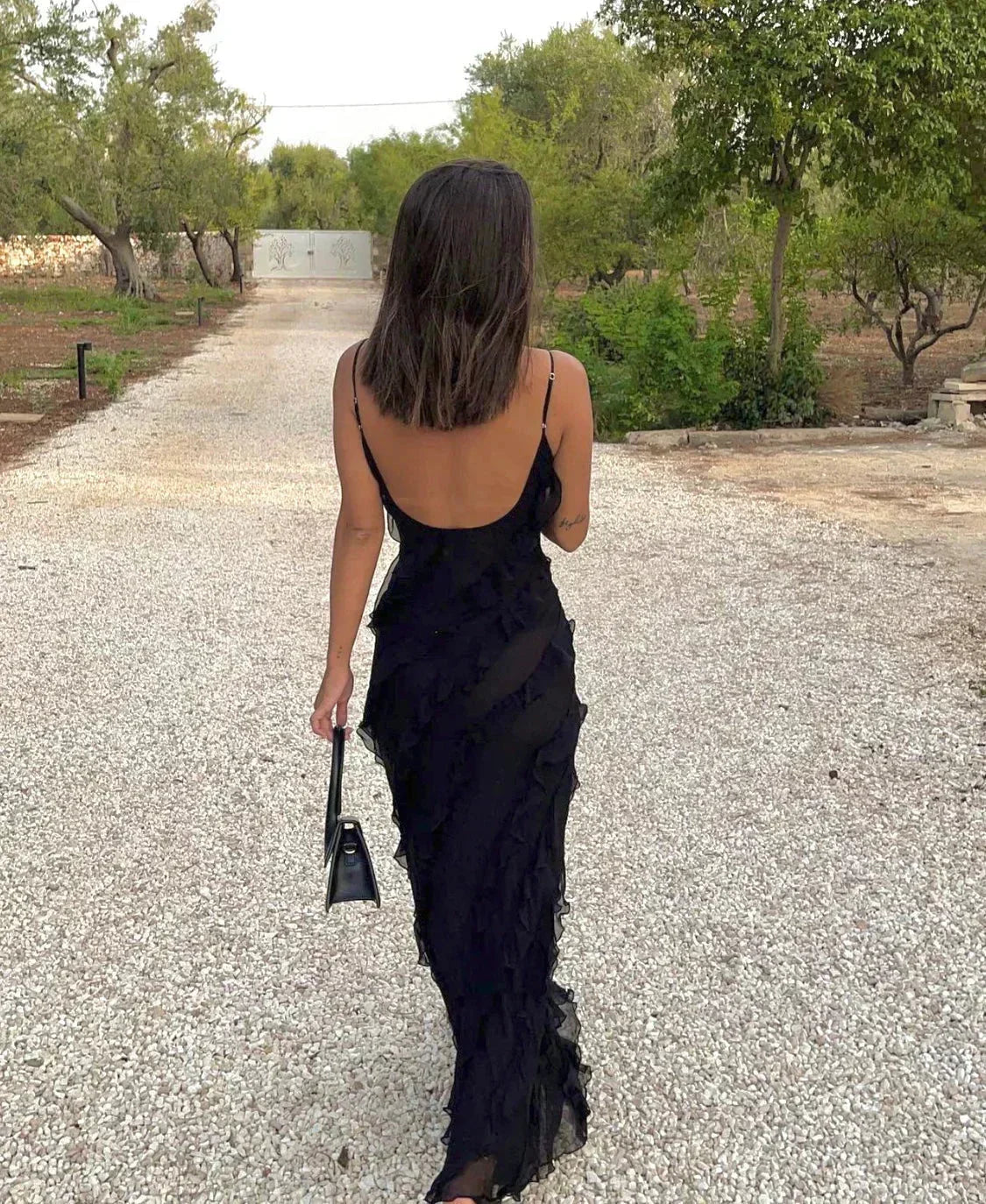 Kiara | Women’s Elegant Ruffled Maxi Dress for Evening Events