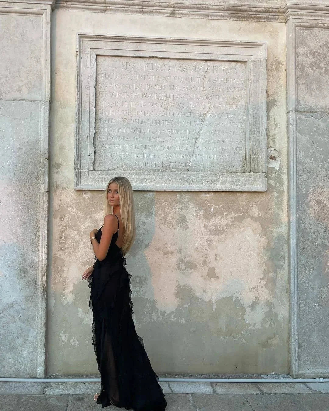 Kiara | Women’s Elegant Ruffled Maxi Dress for Evening Events