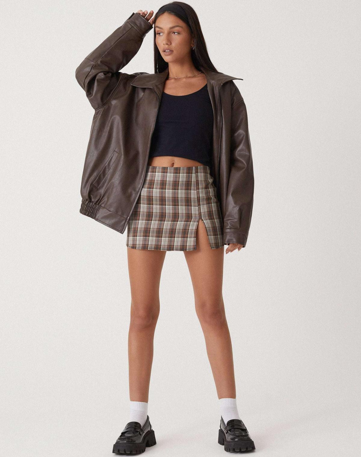 Jasmine | Classic Leather Jacket Casual PU Leather